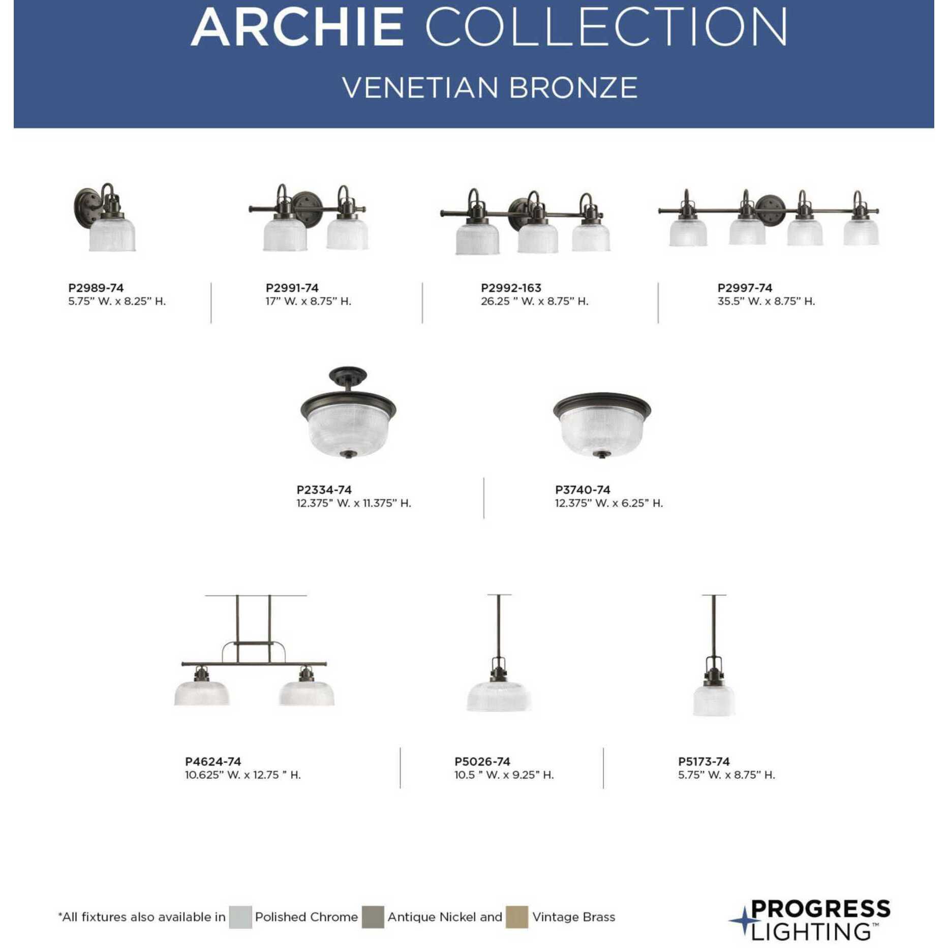 Archie collection vanity light outlet